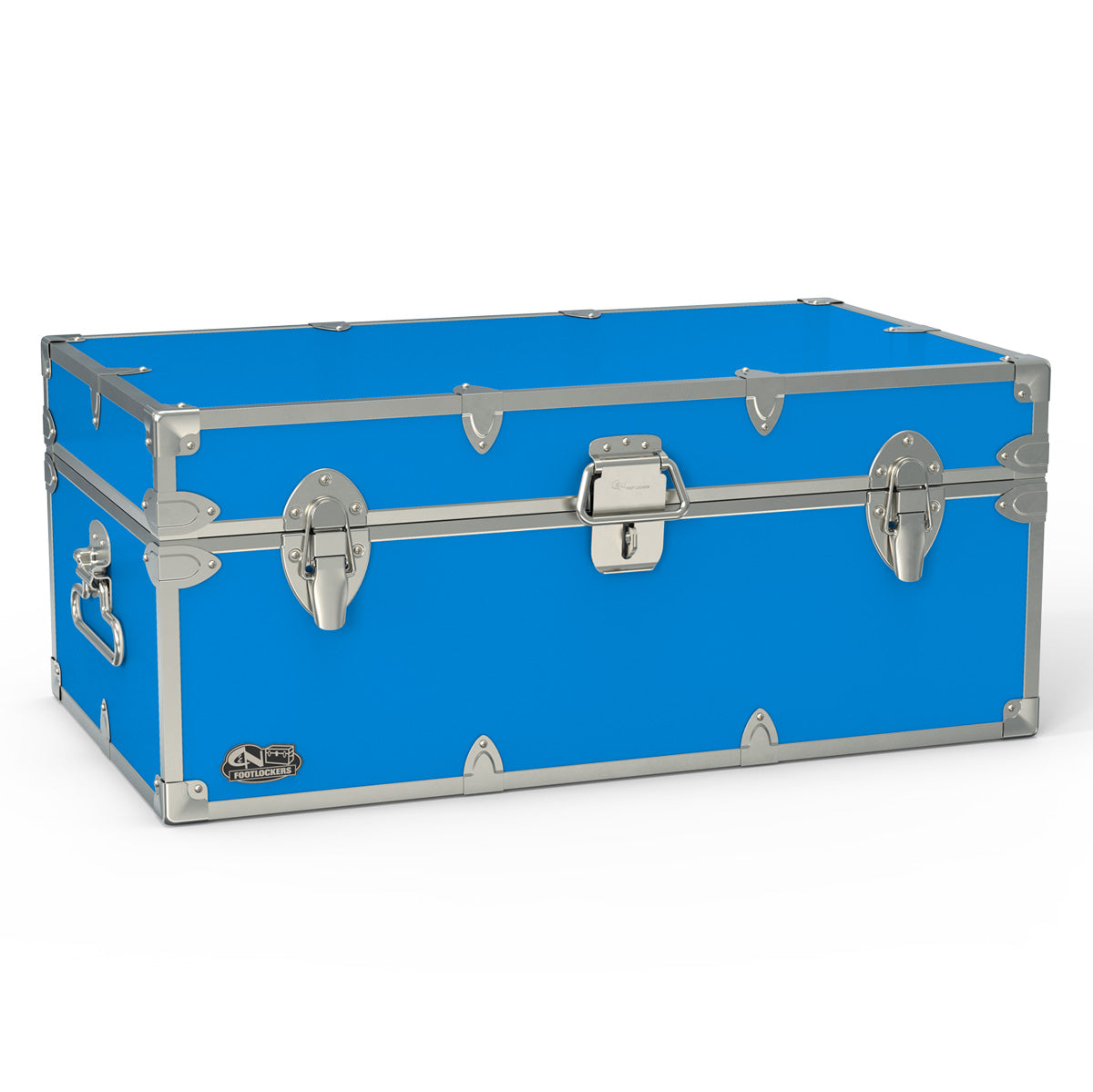 The Tradesman Footlocker Trunk 32x18x13.5" | WTC-1104-EBL-SLV