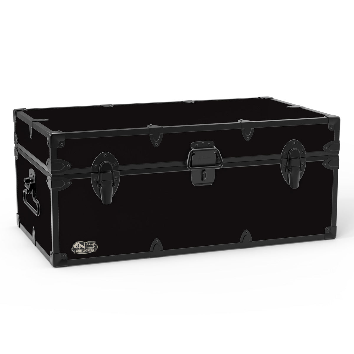 The Tradesman Footlocker Trunk 32x18x13.5" | WTC-1104-BLK-BLK