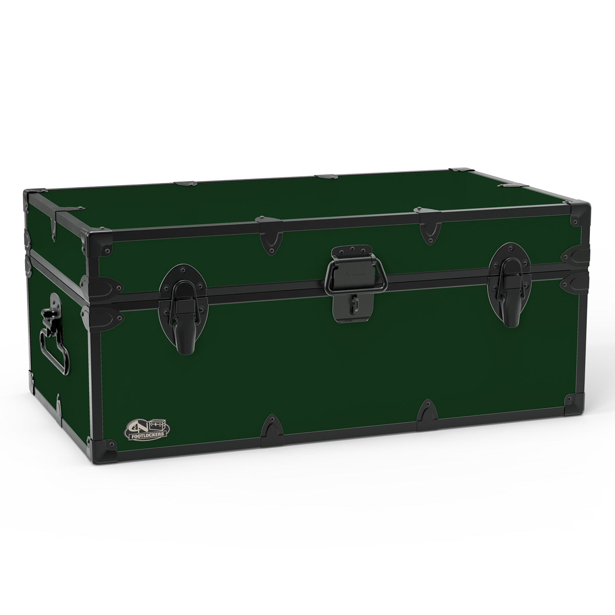 The Tradesman Footlocker Trunk 32x18x13.5" | WTC-1104-DGN-BLK
