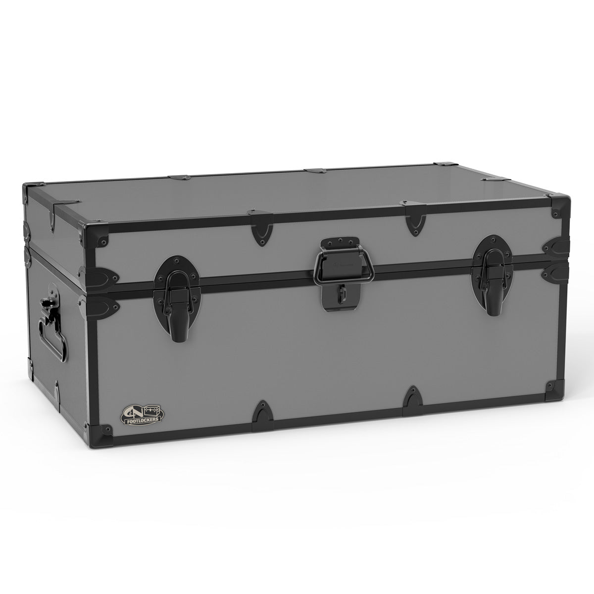 The Tradesman Footlocker Trunk 32x18x13.5" | WTC-1104-GRY-BLK