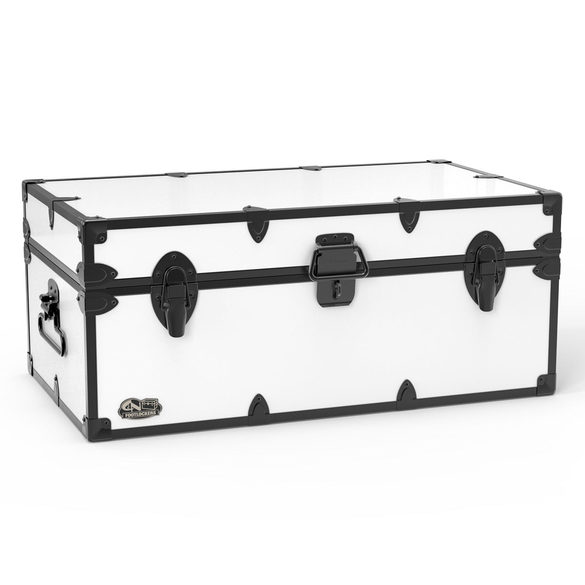 The Tradesman Footlocker Trunk 32x18x13.5" | WTC-1104-WHT-BLK