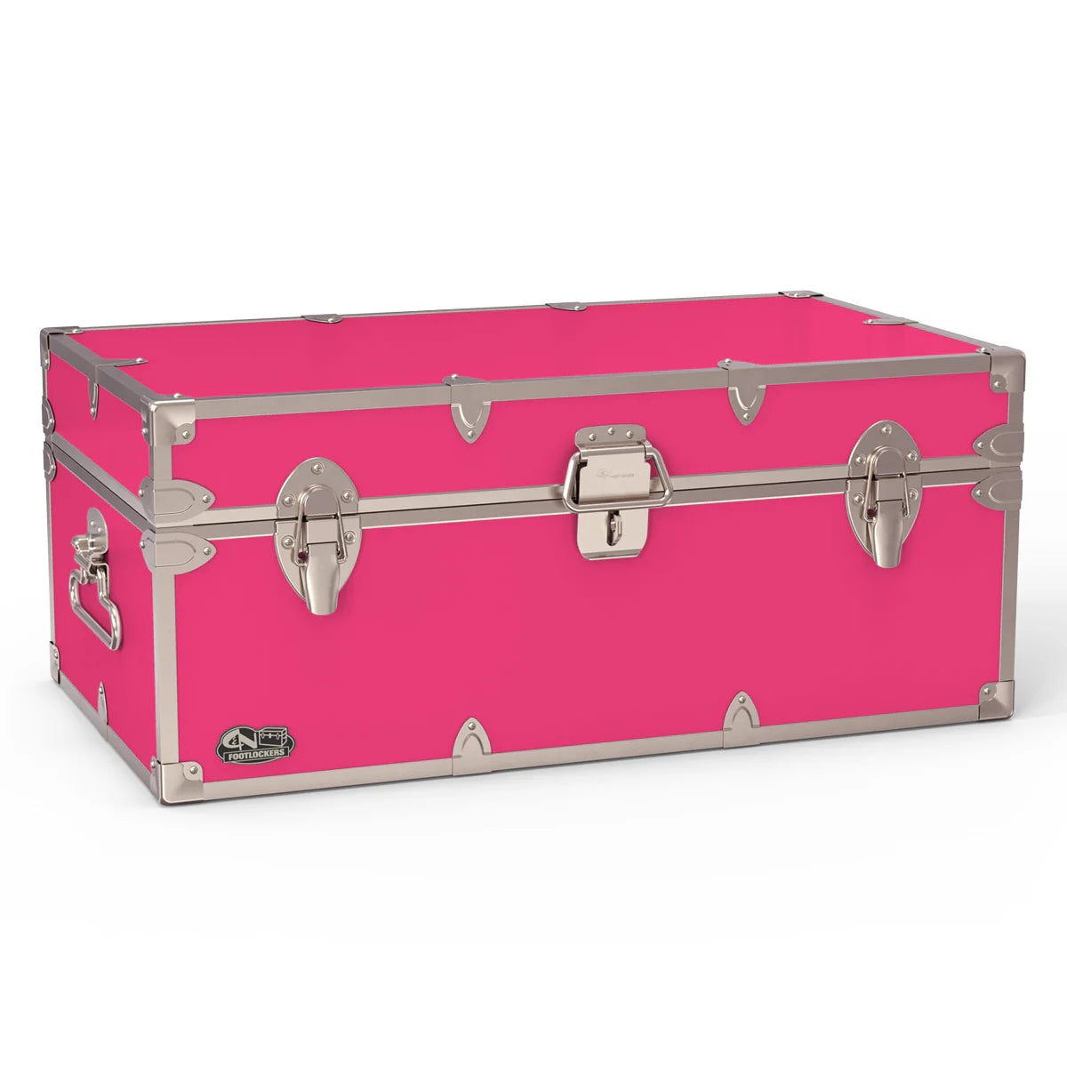 The Tradesman Footlocker Trunk 32x18x13.5" | WTC-1104-HPK-SLV