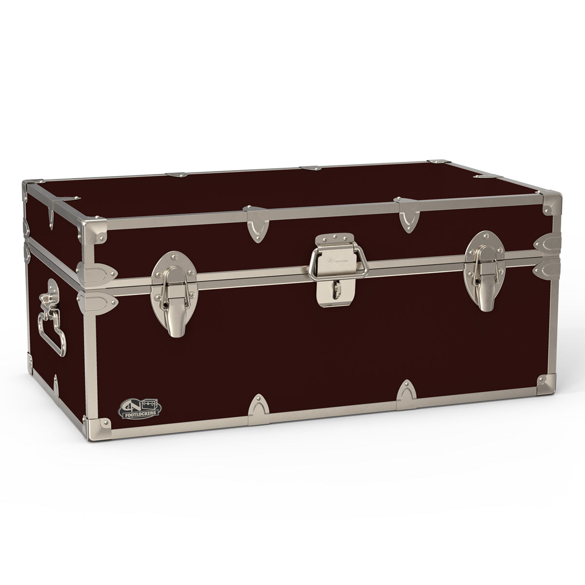 The Tradesman Footlocker Trunk 32x18x13.5" | WTC-1104-MRN-SLV