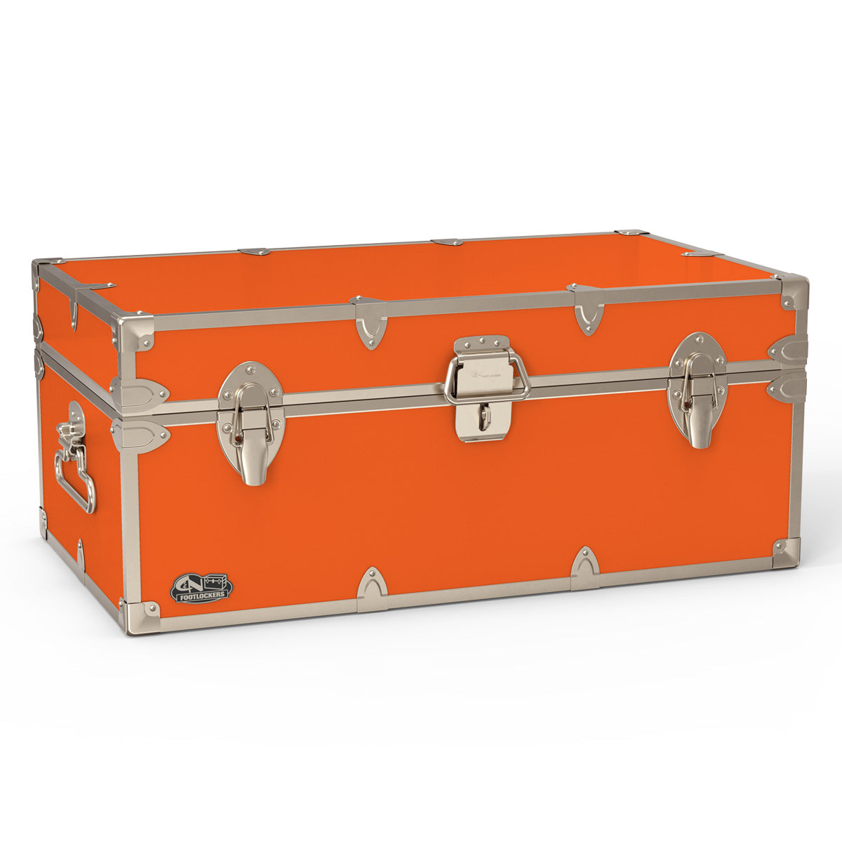 The Tradesman Footlocker Trunk 32x18x13.5" | WTC-1104-ORG-SLV