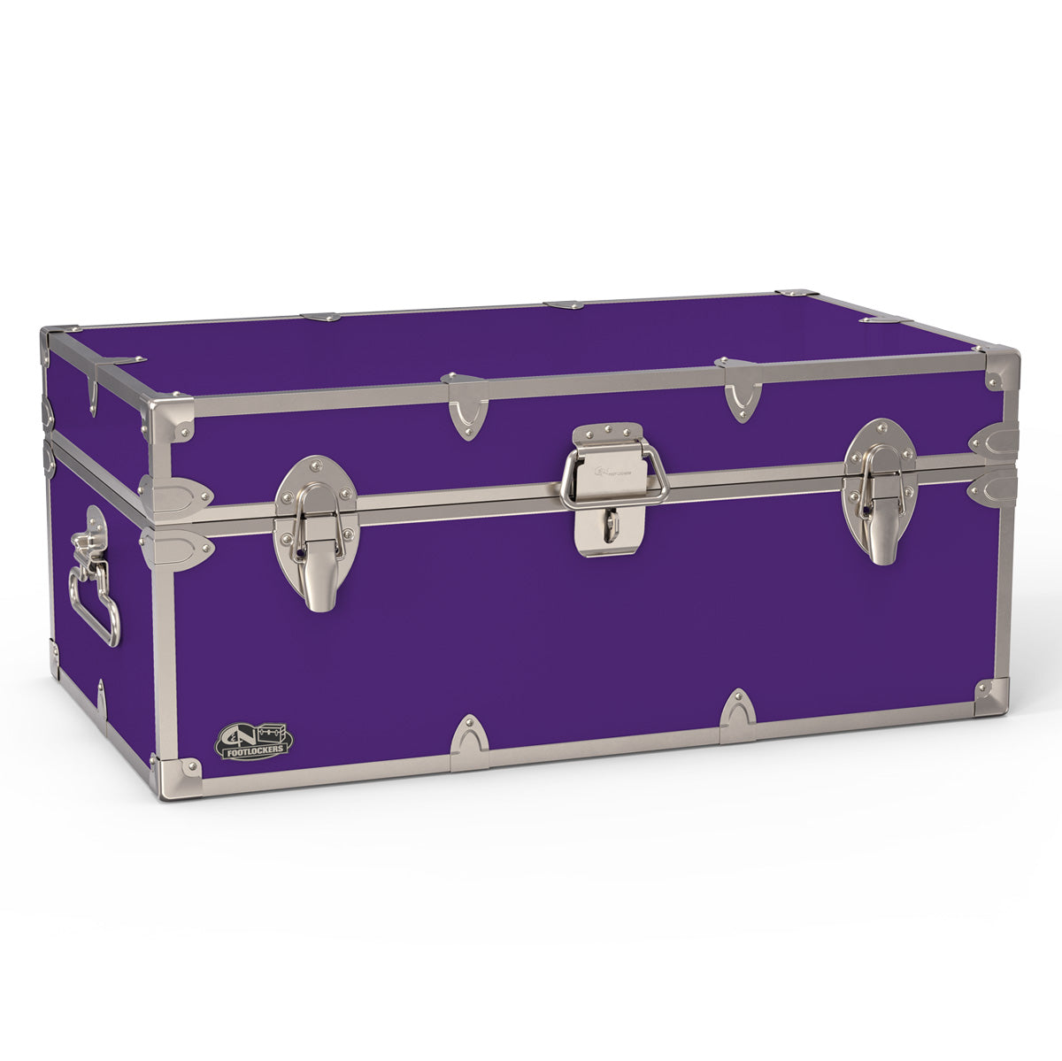 The Tradesman Footlocker Trunk 32x18x13.5" | WTC-1104-PRP-SLV
