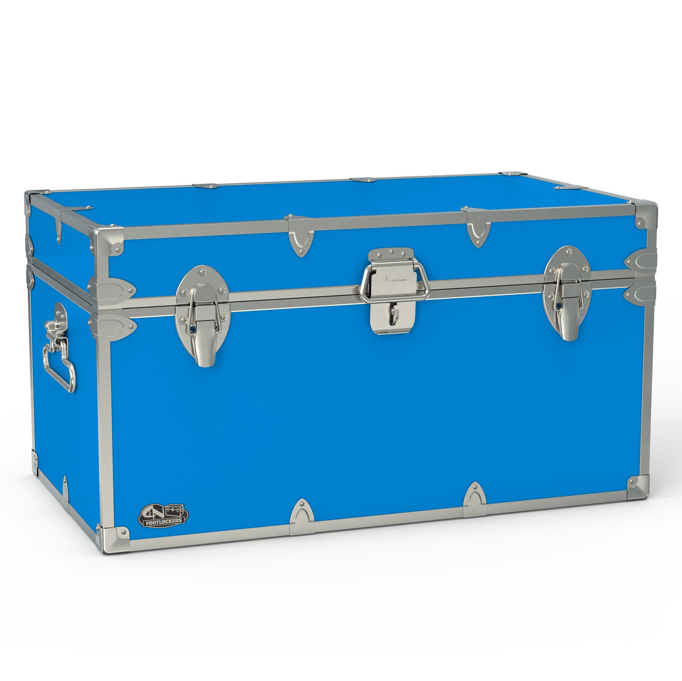 The Foreman Footlocker Trunk 32x18x16.5" | WTC-1103-EBL-SLV