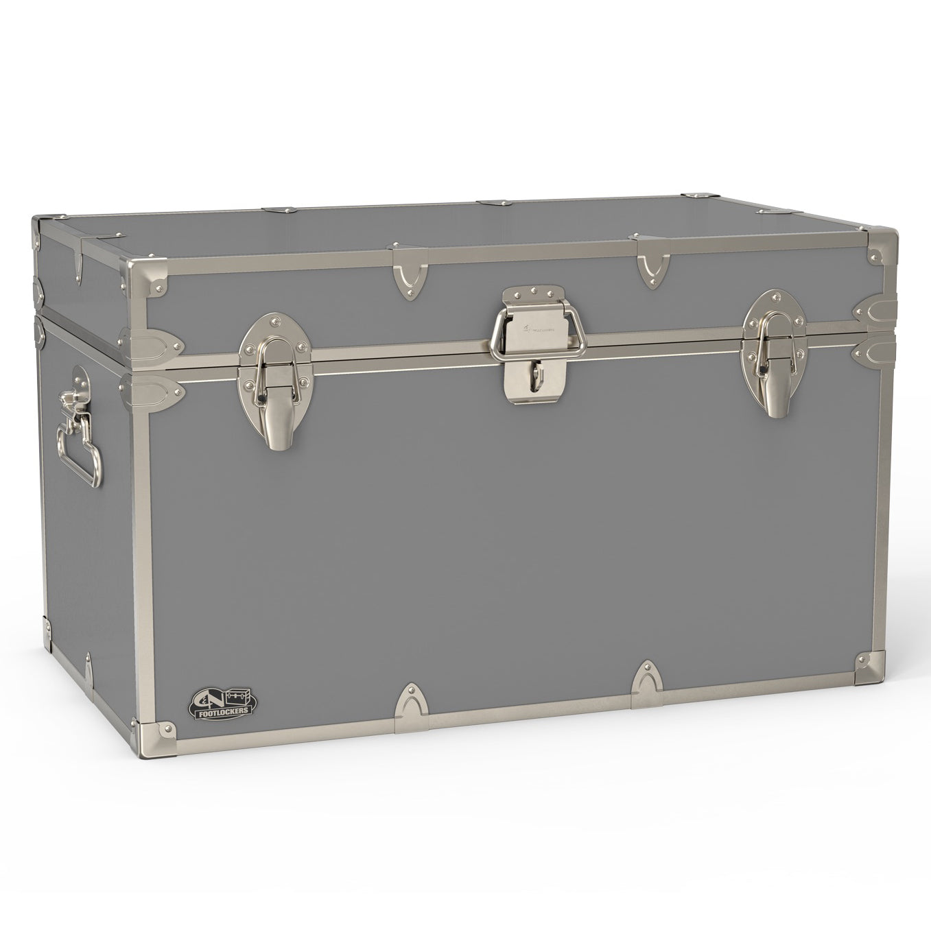 The Master Footlocker Trunk 32x18x18.5" | WTC-1105-GRY-SLV
