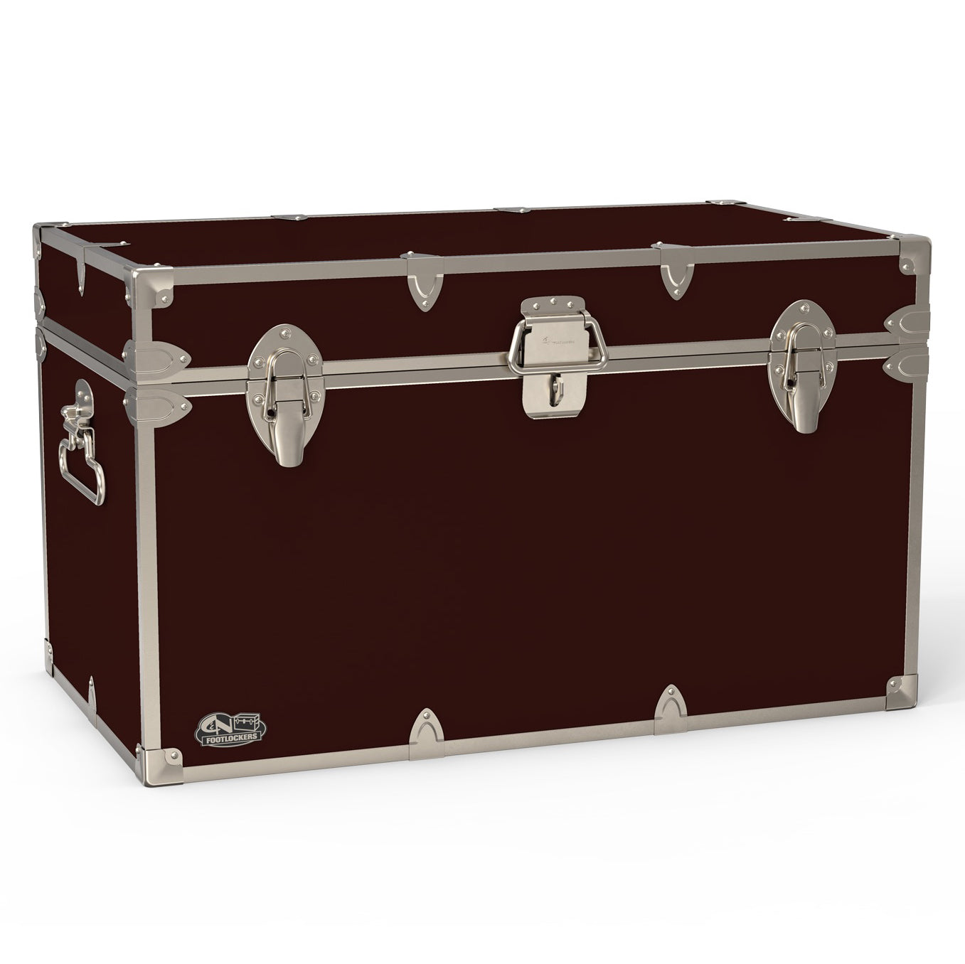 The Master Footlocker Trunk 32x18x18.5" | WTC-1105-MRN-SLV
