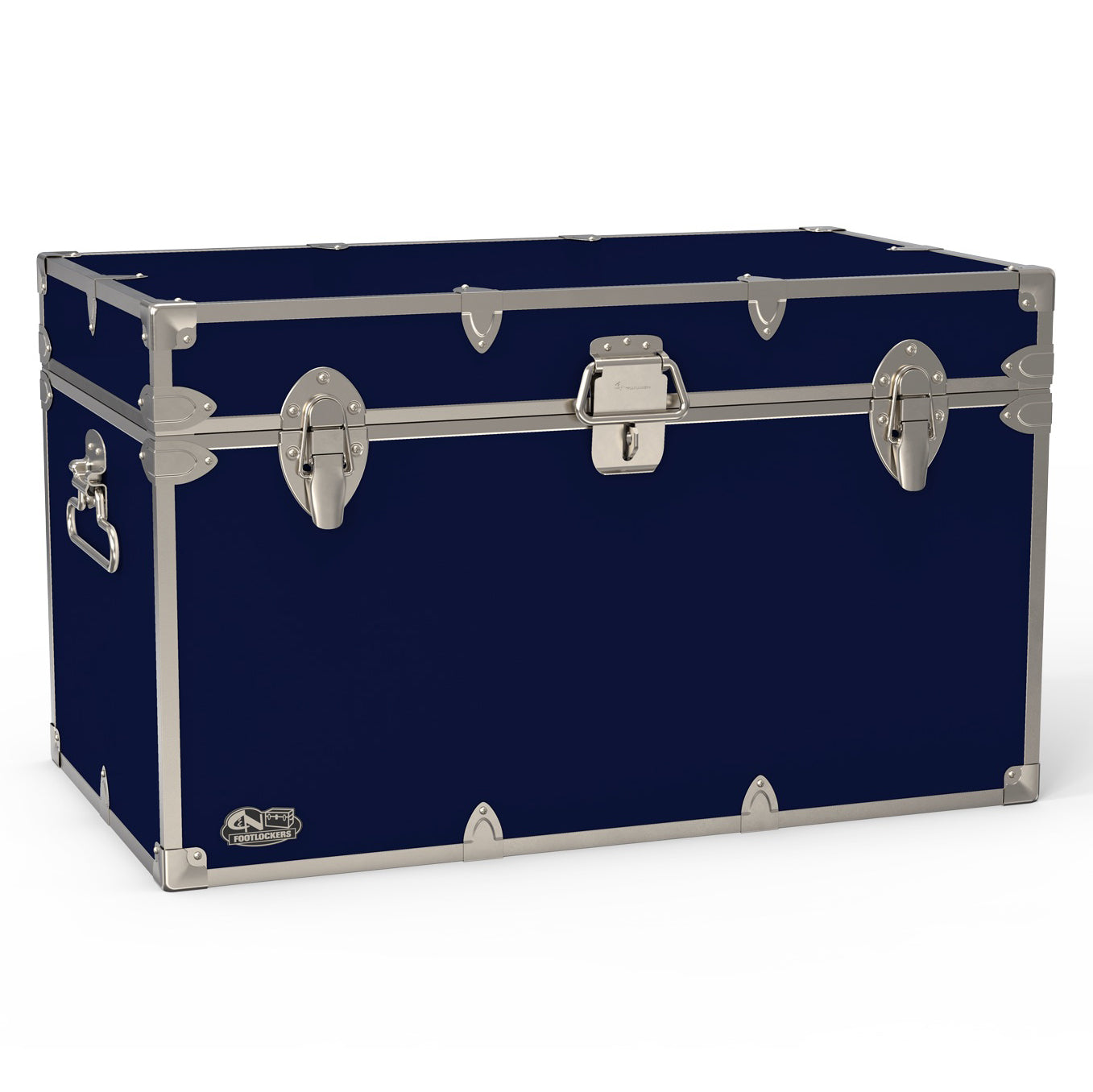 The Master Footlocker Trunk 32x18x18.5" | WTC-1105-NVY-SLV