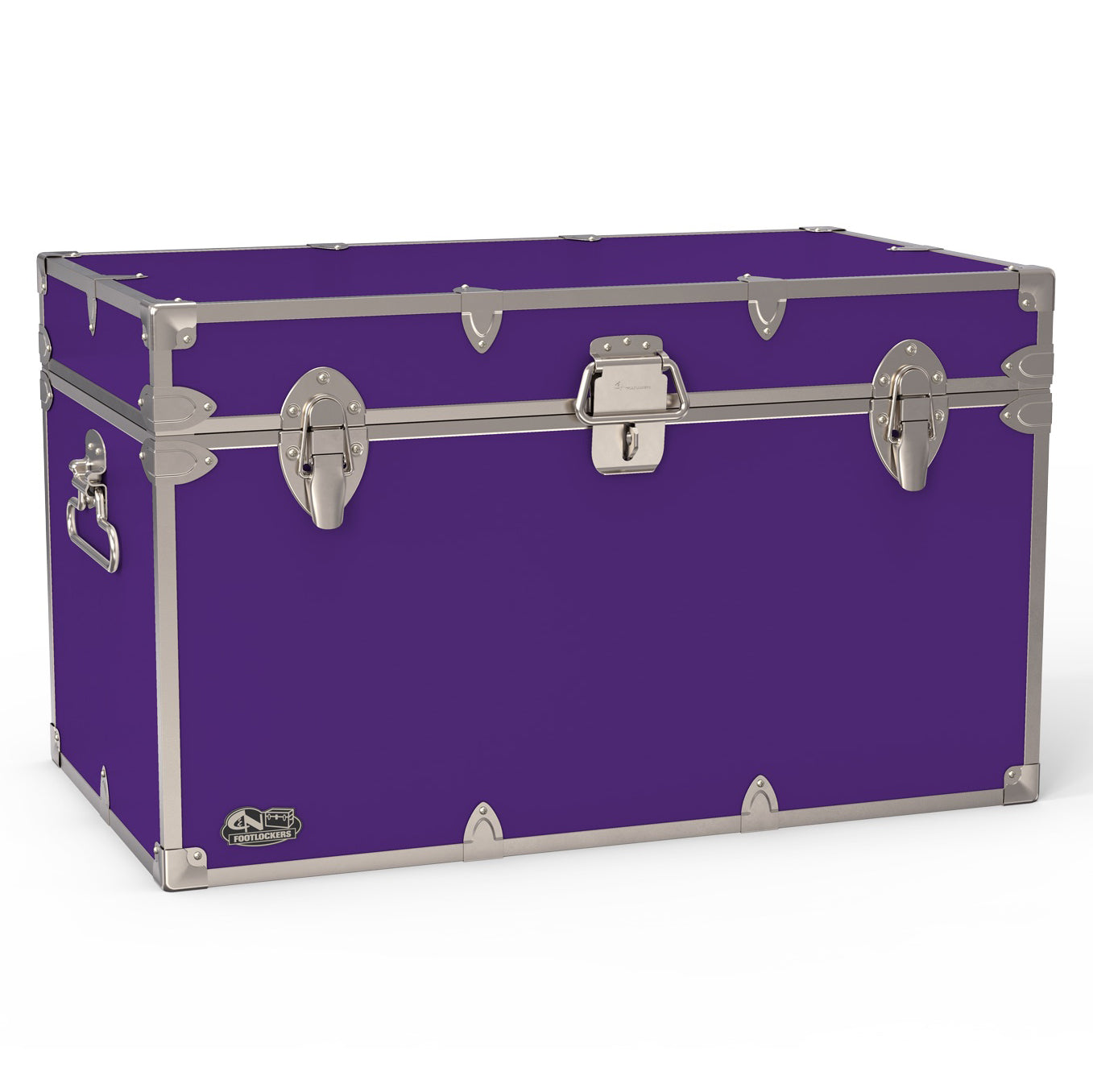 The Master Footlocker Trunk 32x18x18.5" | WTC-1105-PRP-SLV