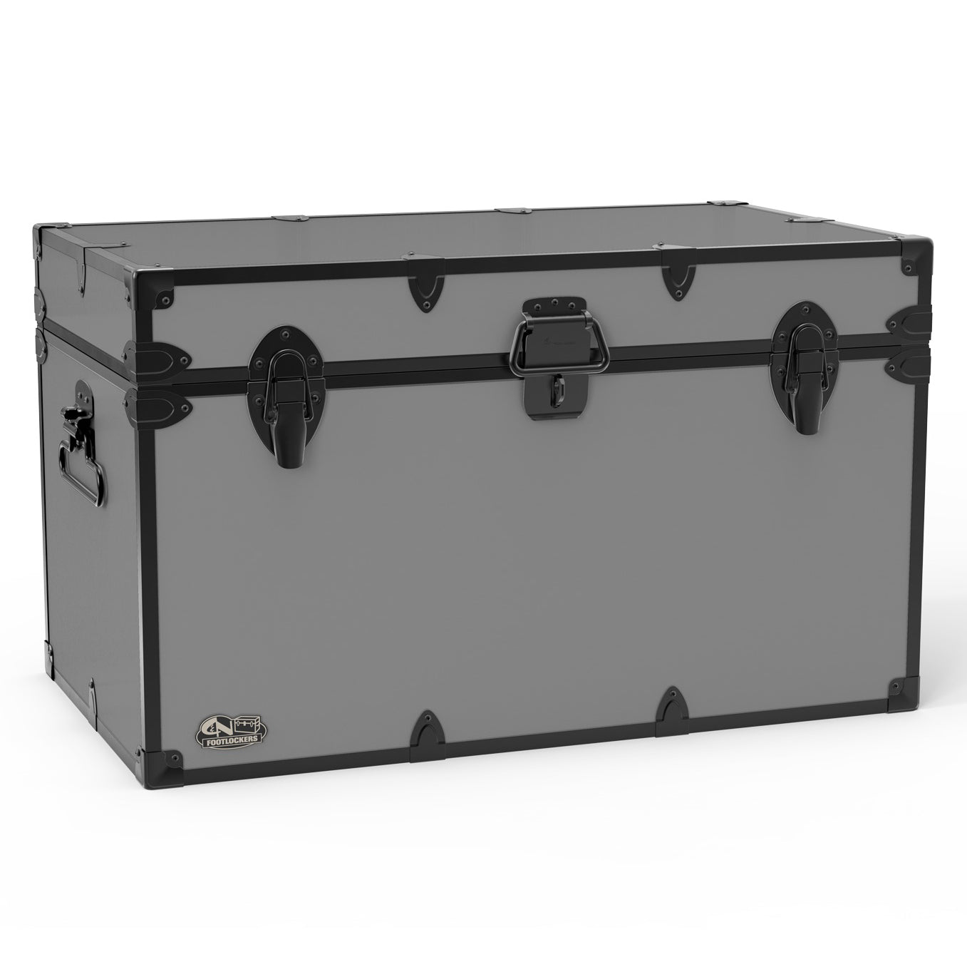 The Master Footlocker Trunk 32x18x18.5" | WTC-1105-GRY-BLK