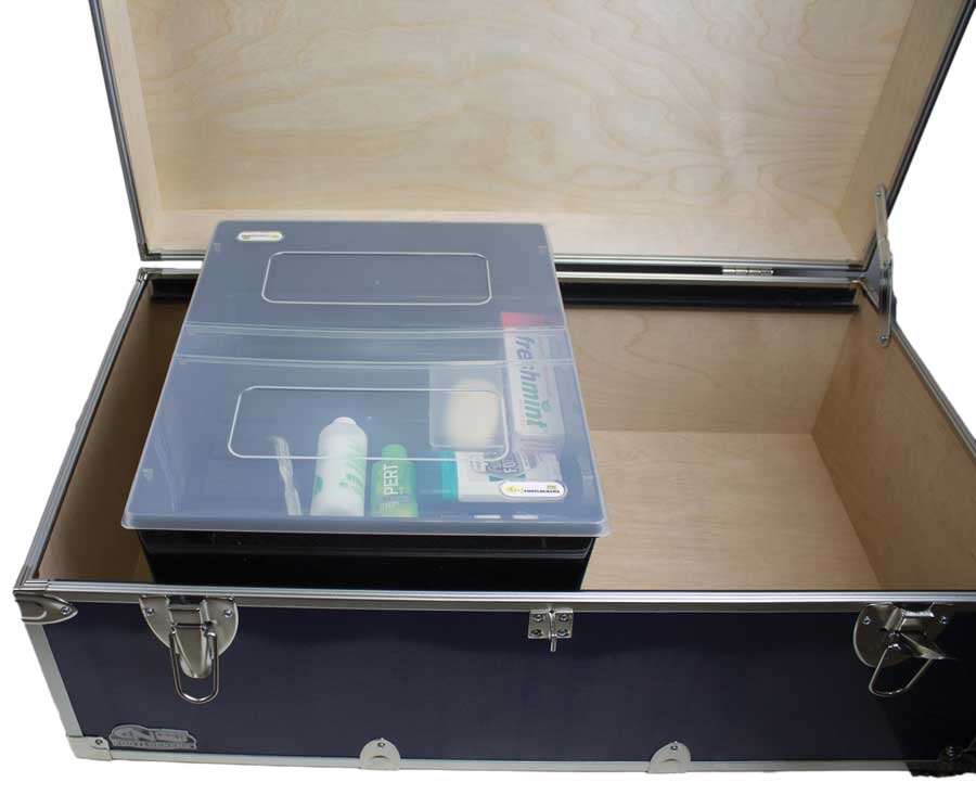 Lift-Out Tray shown inside a Wisconsin Trunk Co. trunk