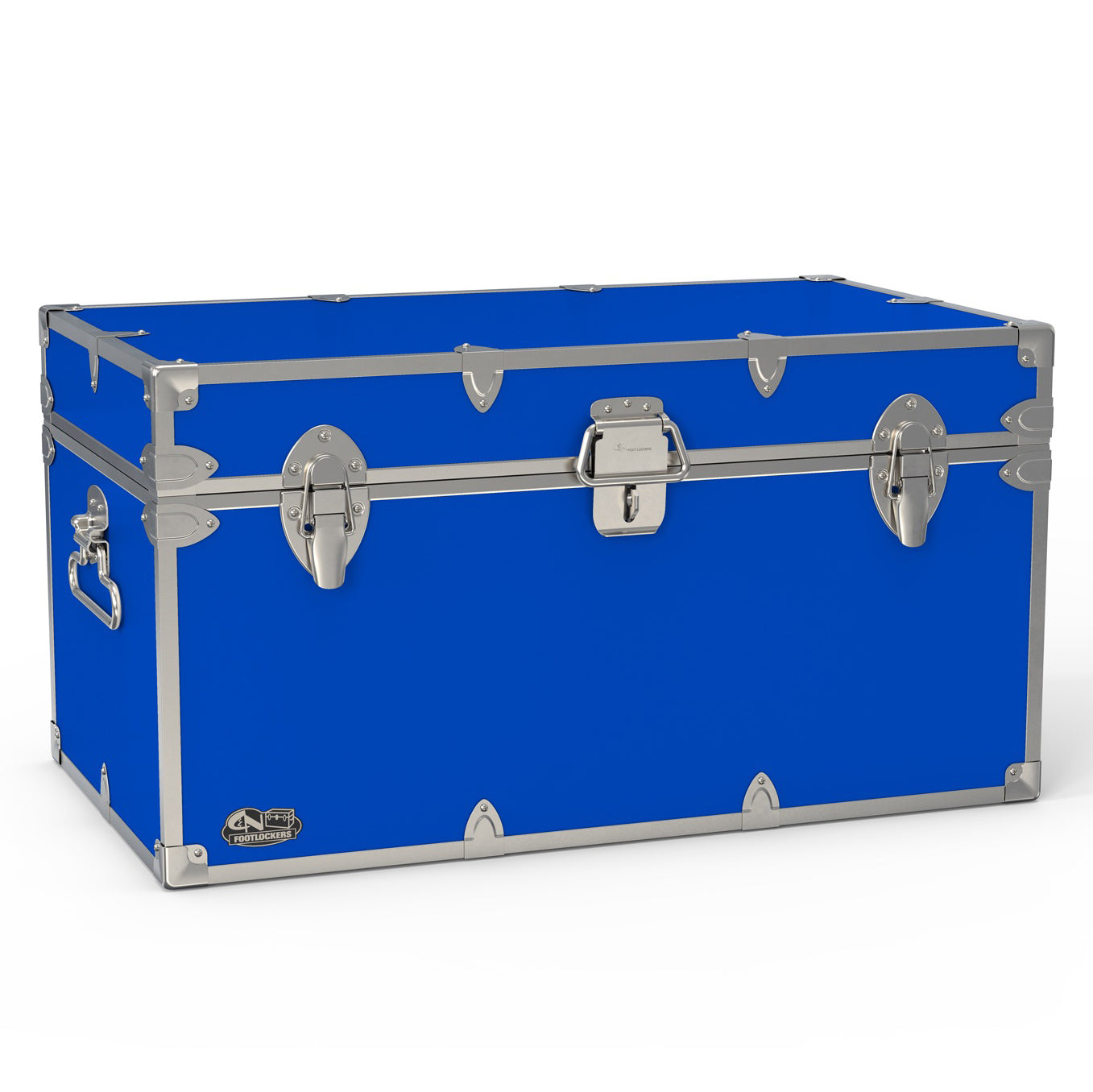 The Foreman Footlocker Trunk 32x18x16.5" | WTC-1103-RBL-SLV