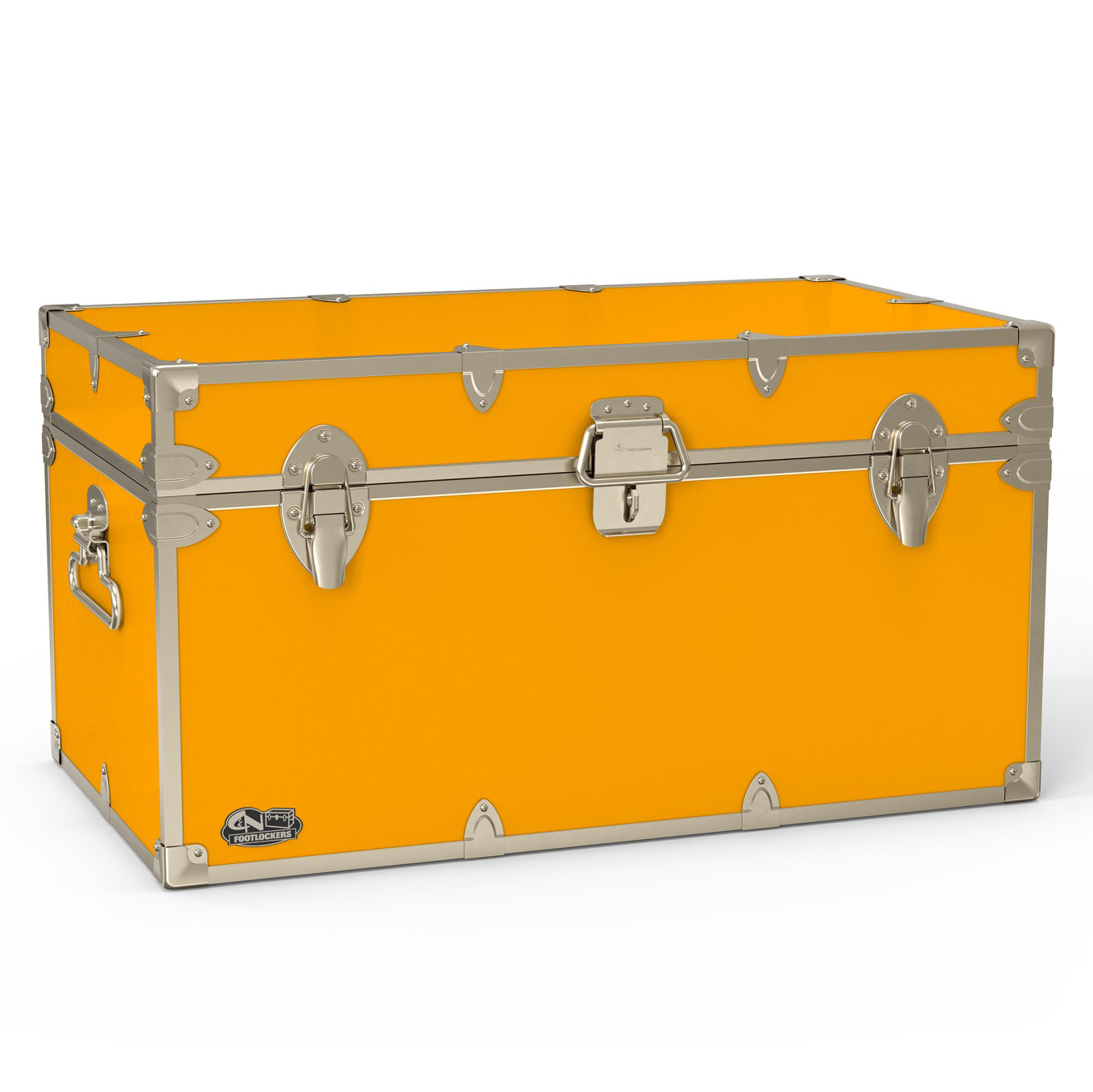 The Foreman Footlocker Trunk 32x18x16.5" | WTC-1103-AMB-SLV