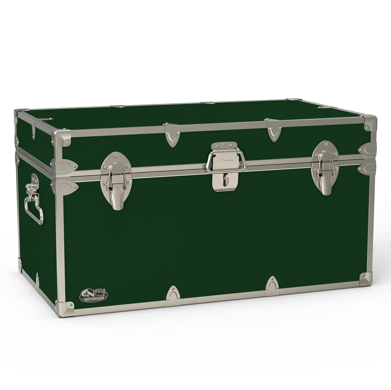 The Foreman Footlocker Trunk 32x18x16.5" | WTC-1103-DGN-SLV