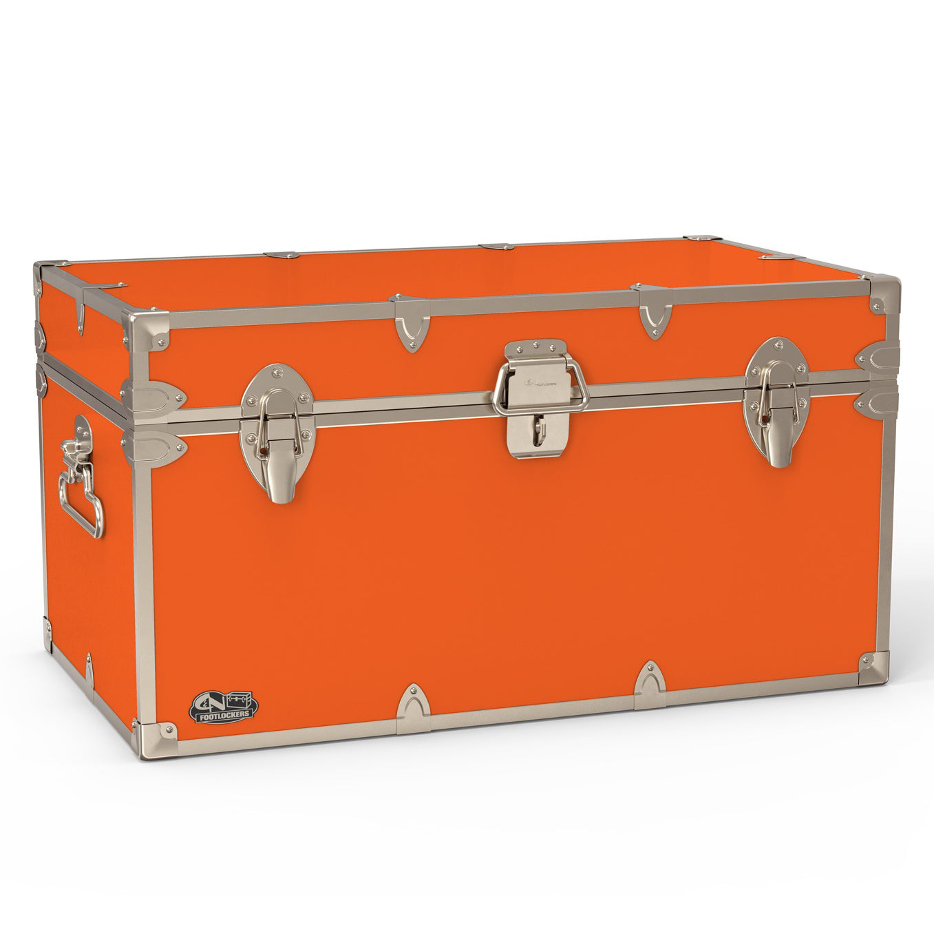 The Foreman Footlocker Trunk 32x18x16.5" | WTC-1103-ORG-SLV