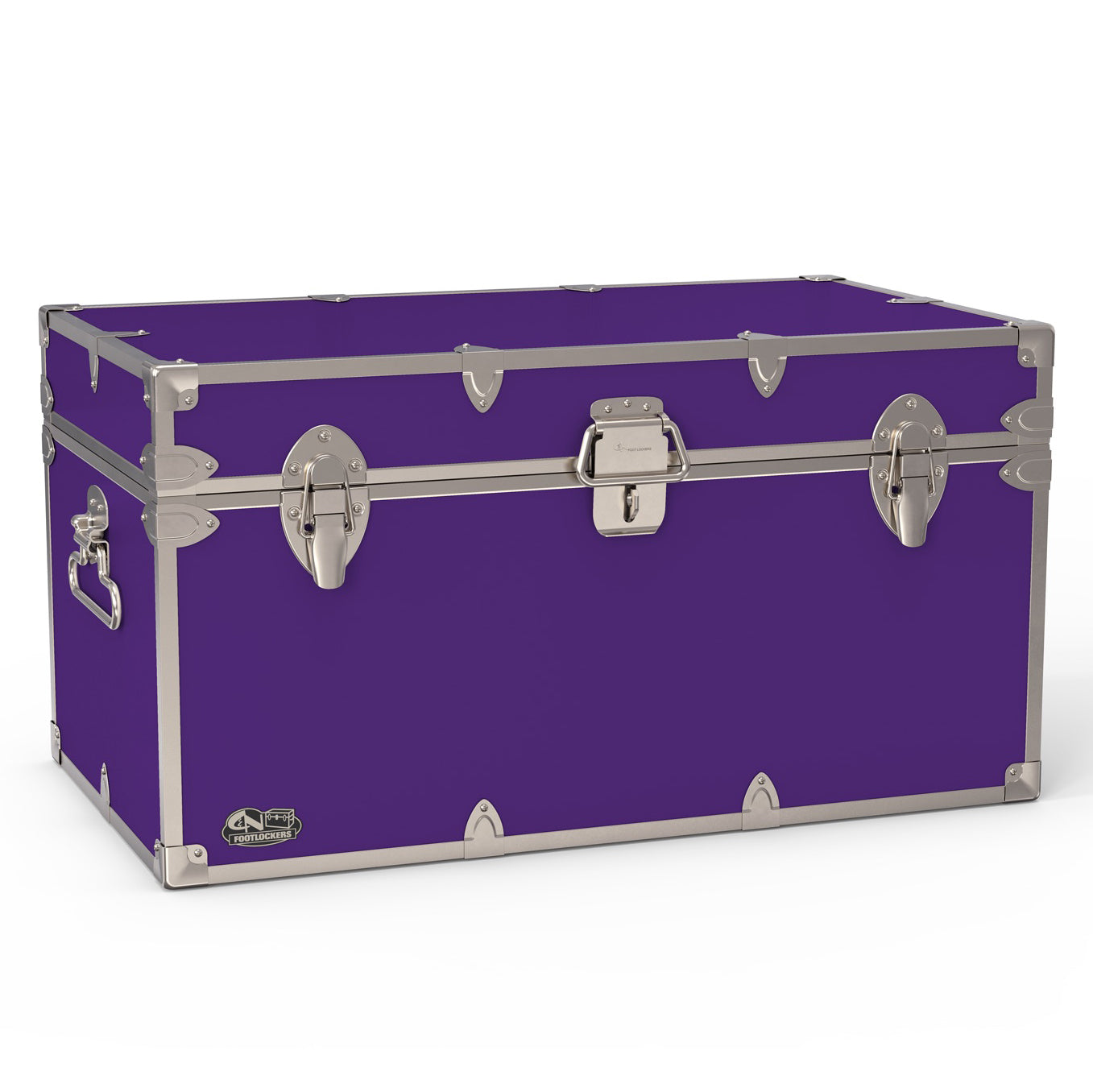 The Foreman Footlocker Trunk 32x18x16.5" | WTC-1103-PRP-SLV