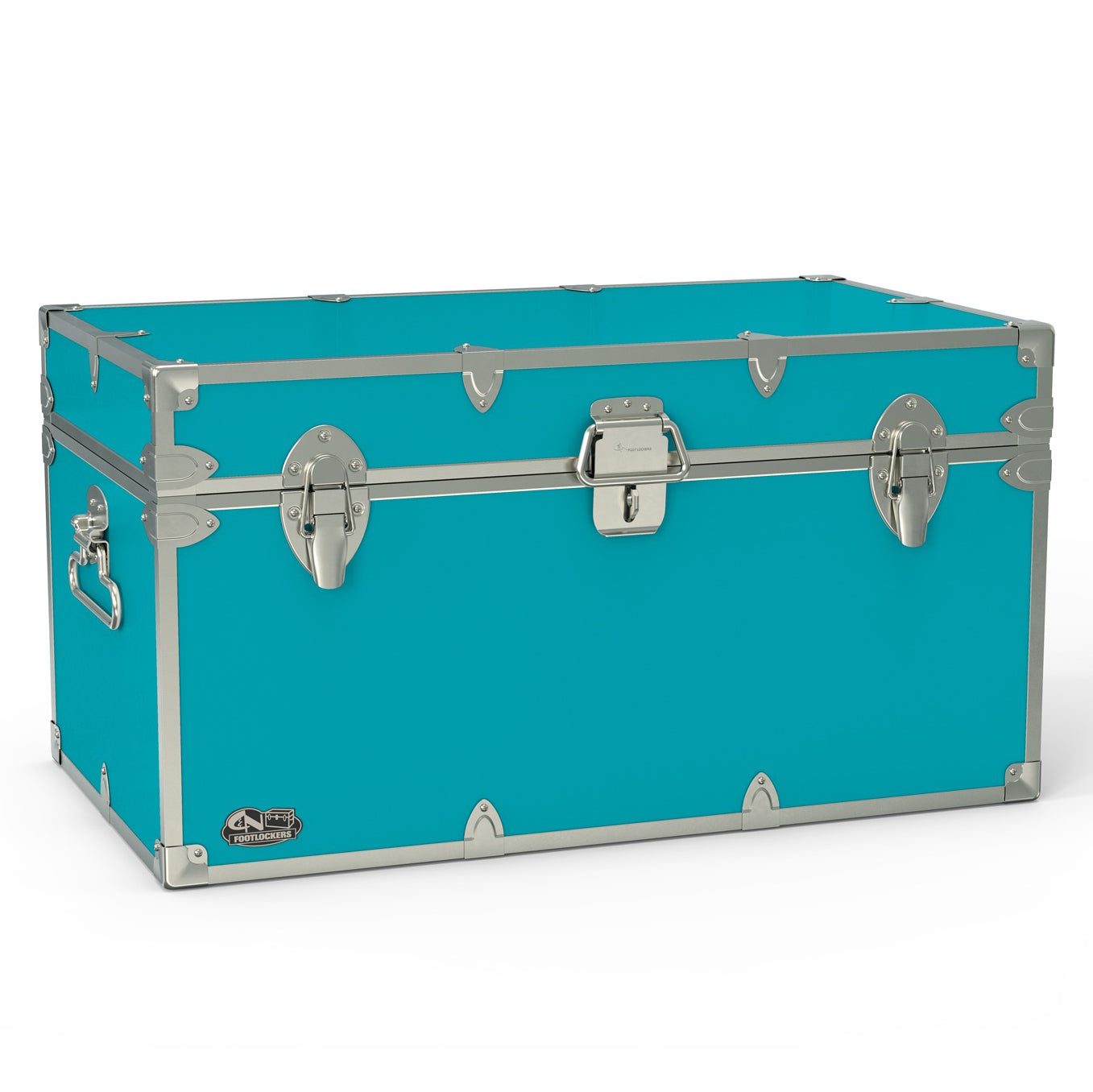 The Foreman Footlocker Trunk 32x18x16.5" | WTC-1103-TEL-SLV