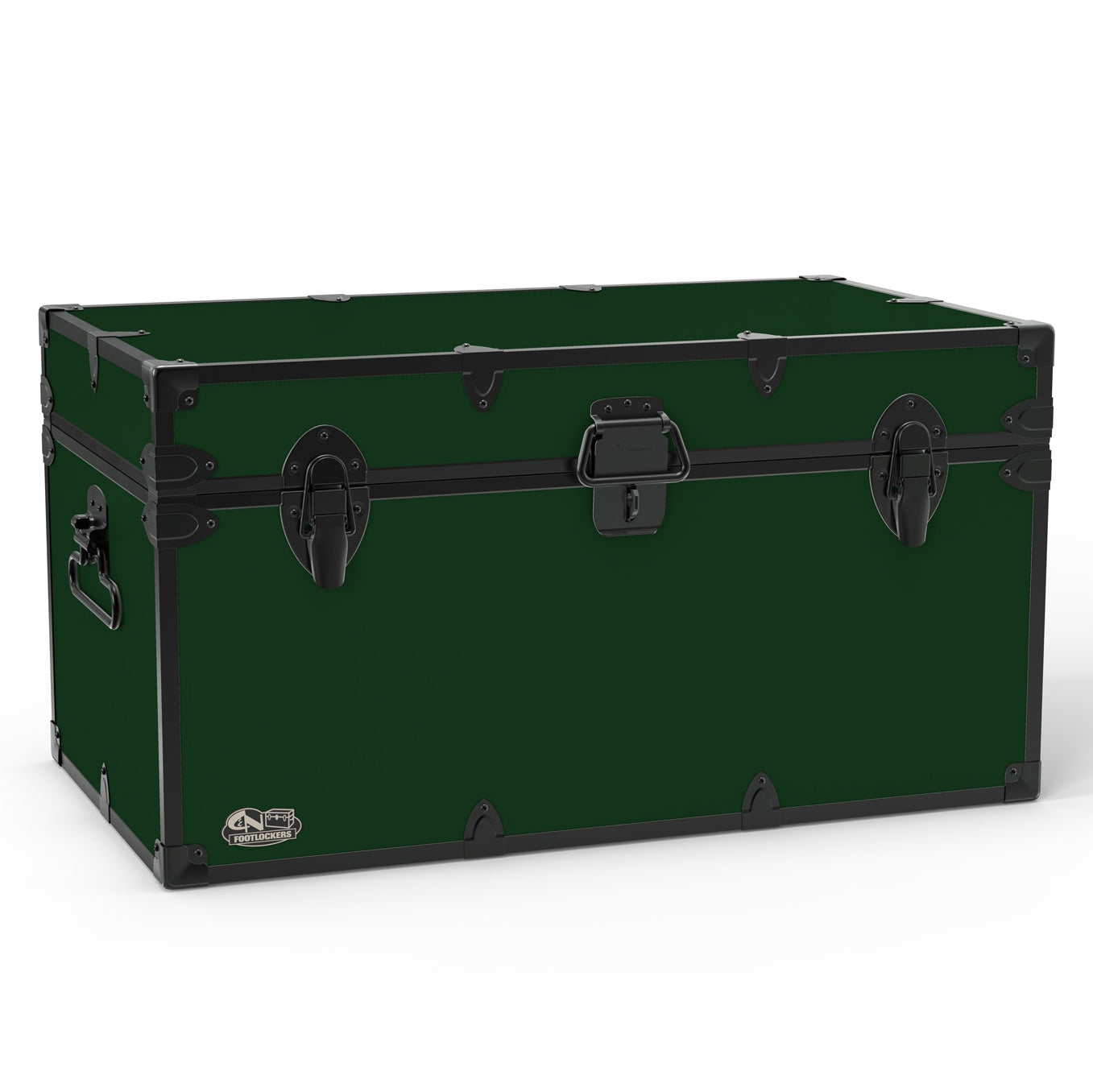 The Foreman Footlocker Trunk 32x18x16.5" | WTC-1103-DGN-BLK