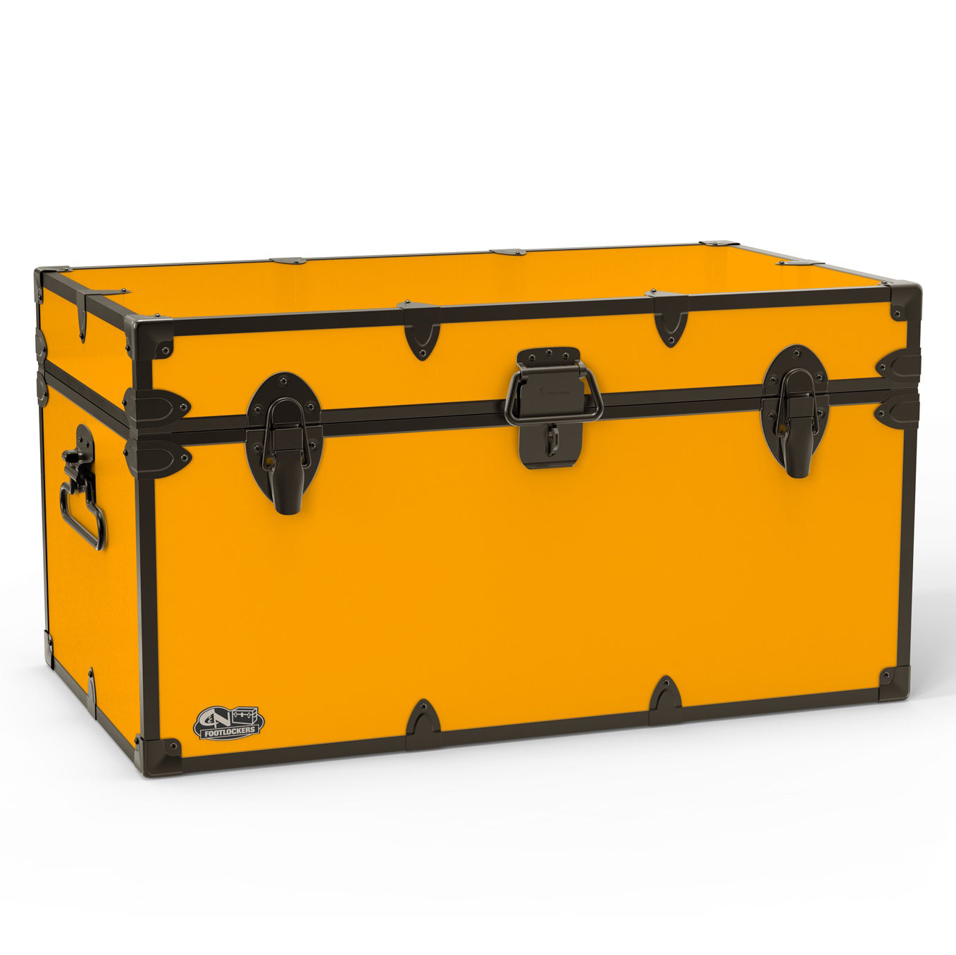 The Foreman Footlocker Trunk 32x18x16.5" | WTC-1103-AMB-BLK