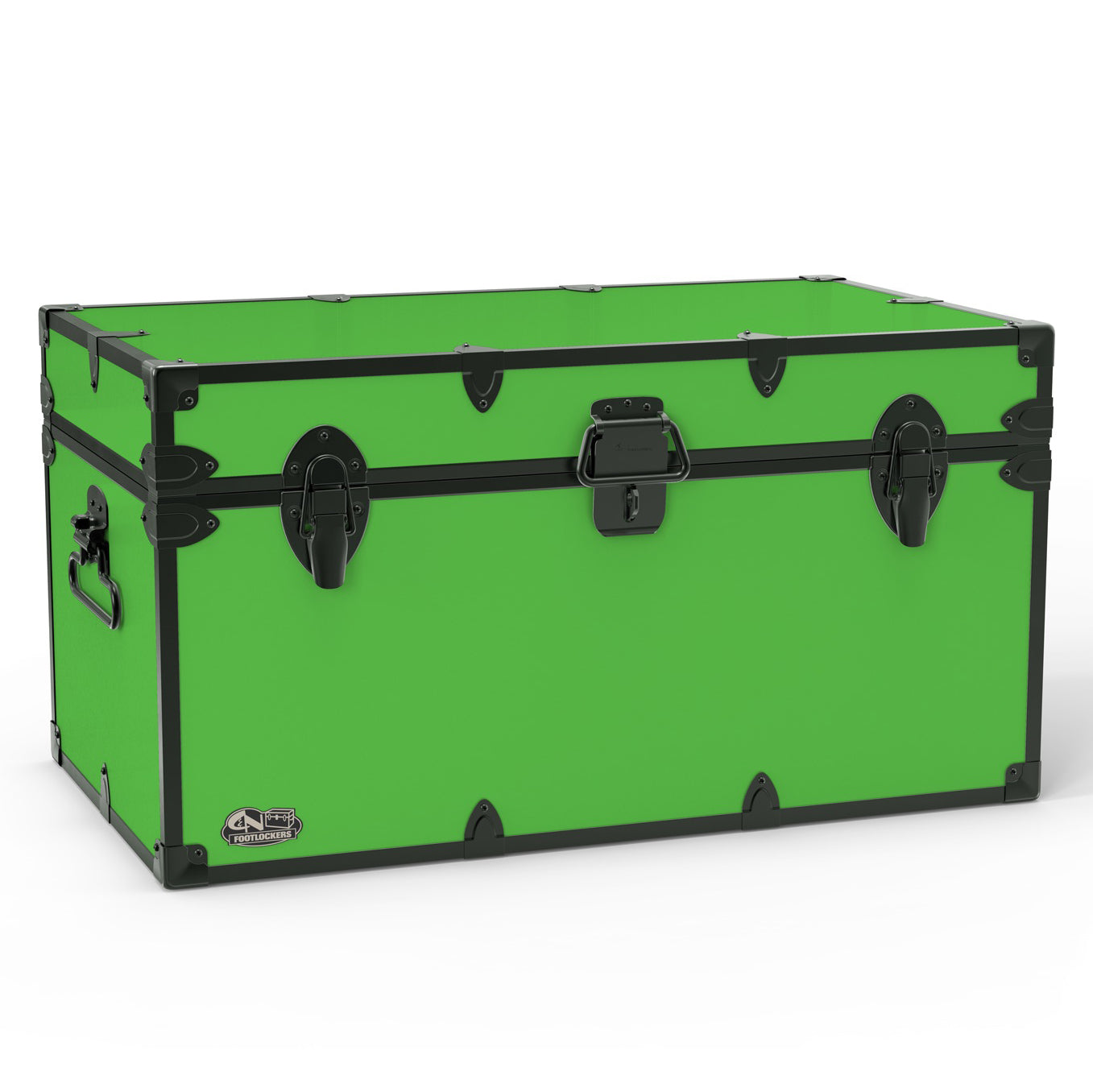 The Foreman Footlocker Trunk 32x18x16.5" | WTC-1103-LGN-BLK