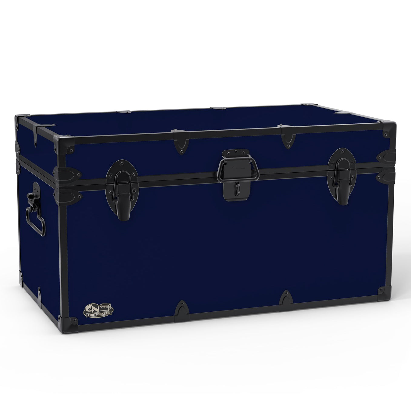 The Foreman Footlocker Trunk 32x18x16.5" | WTC-1103-NVY-BLK