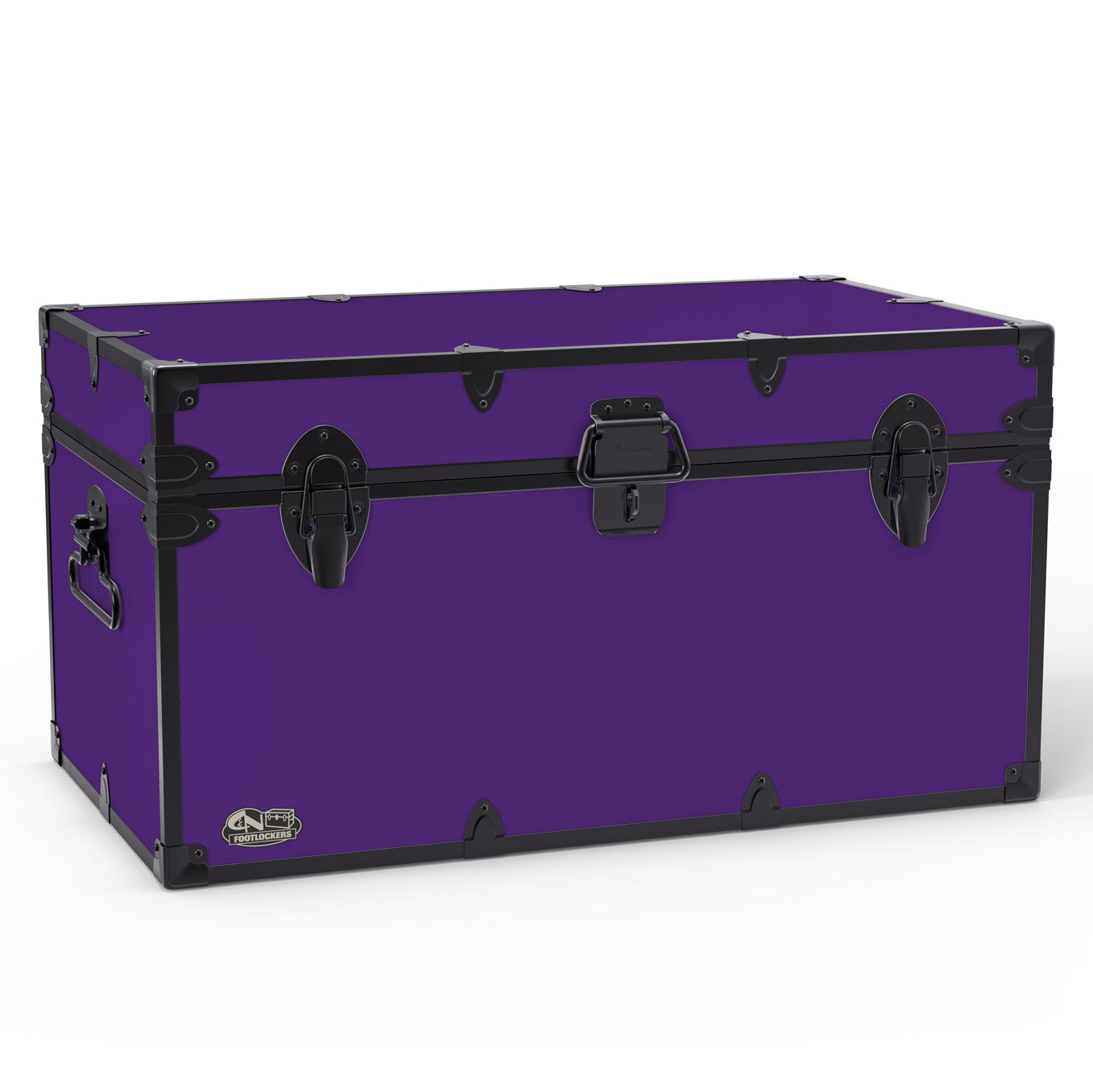 The Foreman Footlocker Trunk 32x18x16.5" | WTC-1103-PRP-BLK
