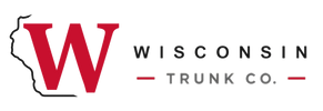 Logo of Wisconsin Trunk Co. with a red 'W' and text on a white background